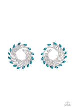 Load image into Gallery viewer, Firework Fanfare - Blue Paparazzi Earrings
