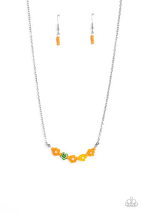 BOUQUET We Go - Orange Paparazzi Necklace