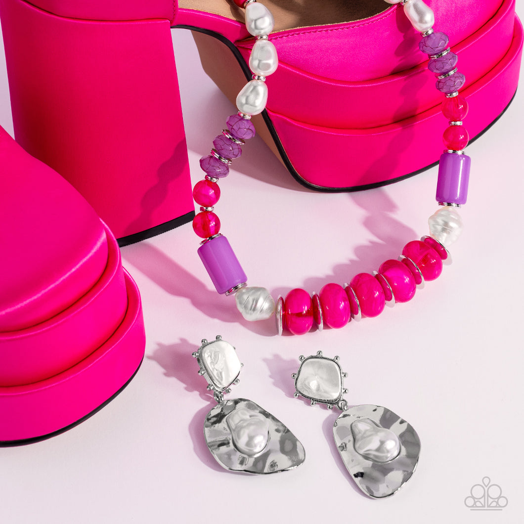 A SHEEN Slate - Pink Paparazzi Necklace