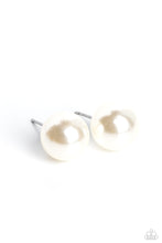 Load image into Gallery viewer, Debutante Details - White Paparazzi Earrings
