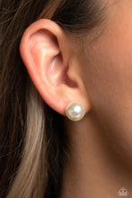 Load image into Gallery viewer, Debutante Details - White Paparazzi Earrings
