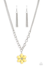 Load image into Gallery viewer, Dazzling Dahlia - Yellow Pararazzi Necklace
