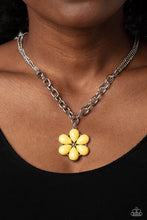 Load image into Gallery viewer, Dazzling Dahlia - Yellow Pararazzi Necklace
