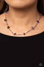 Load image into Gallery viewer, Chiseled Construction - Purple Paparazzi Necklace
