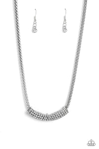 Swing Dance Dream - White Paparazzi Necklace