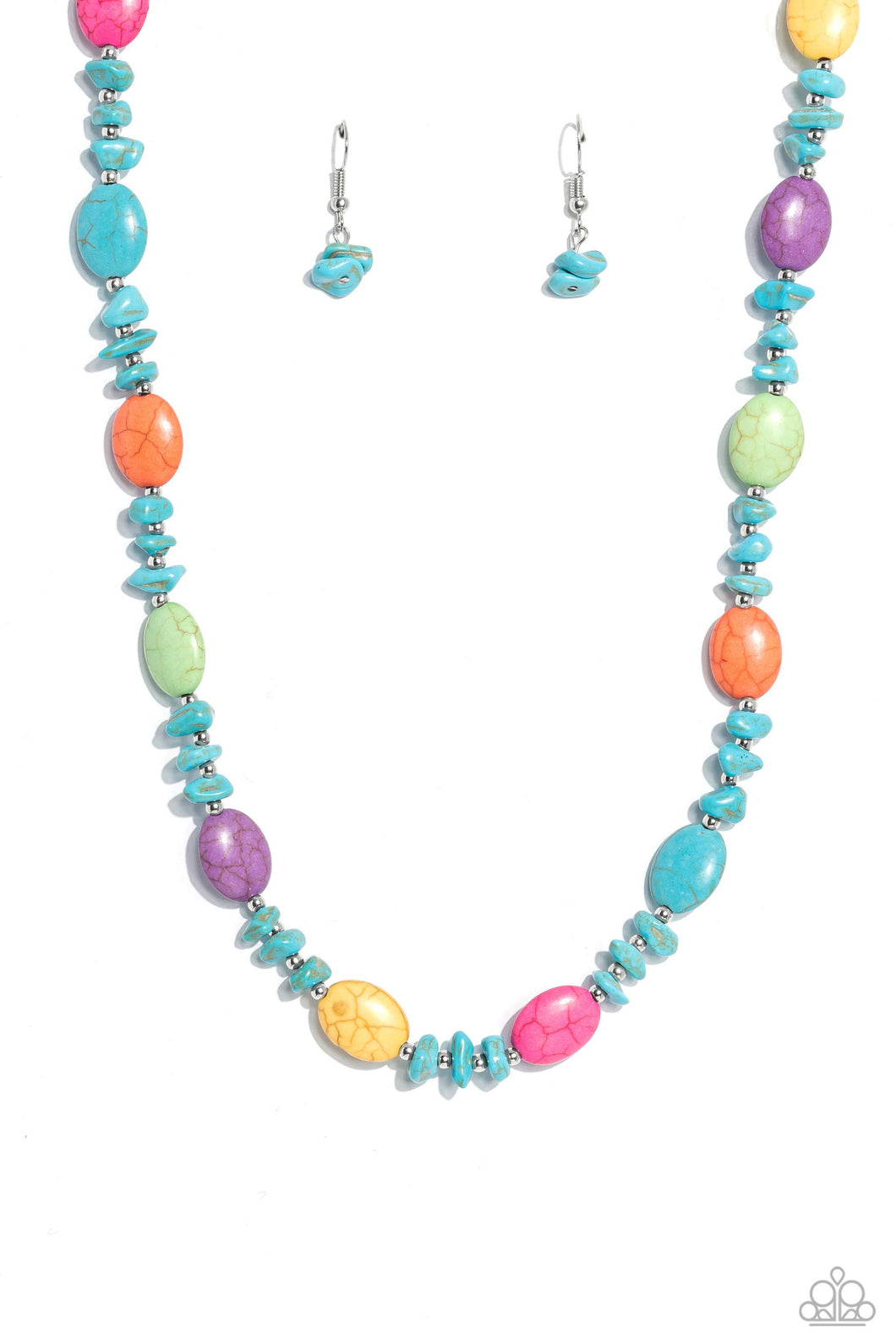 Stone Age Showcase - Multi Paparazzi Necklace