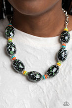 Load image into Gallery viewer, No Laughing SPLATTER - Green Paparazzi Necklace
