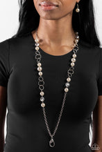 Load image into Gallery viewer, Modest Makeover - White Paparazzi Necklace
