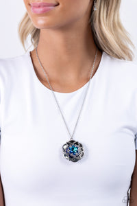 Flowering Fantasy - Blue Necklace Paparazzi