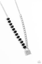 Load image into Gallery viewer, LOCK and Roll - Black Paparazzi Necklace
