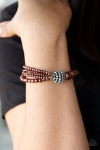 Load image into Gallery viewer, Vintage Collision - Brown Paparazzi Bracelet

