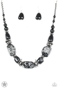 In Good Glazes Necklace Set-Blue - Barbara Towles Masterson's Store