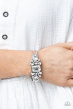 Load image into Gallery viewer, &quot;Call Me Old-Fashioned&quot; – White - Hinged Cuff Bracelet

