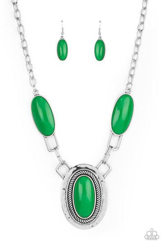 Count to TENACIOUS - Green - Necklace - Barbara Towles Masterson's Store