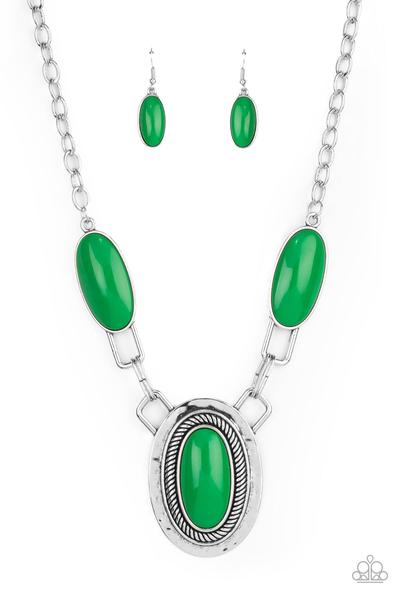 Count to TENACIOUS - Green - Necklace - Barbara Towles Masterson's Store