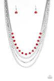 Extravagant Elegance - Necklace Red - Barbara Towles Masterson's Store