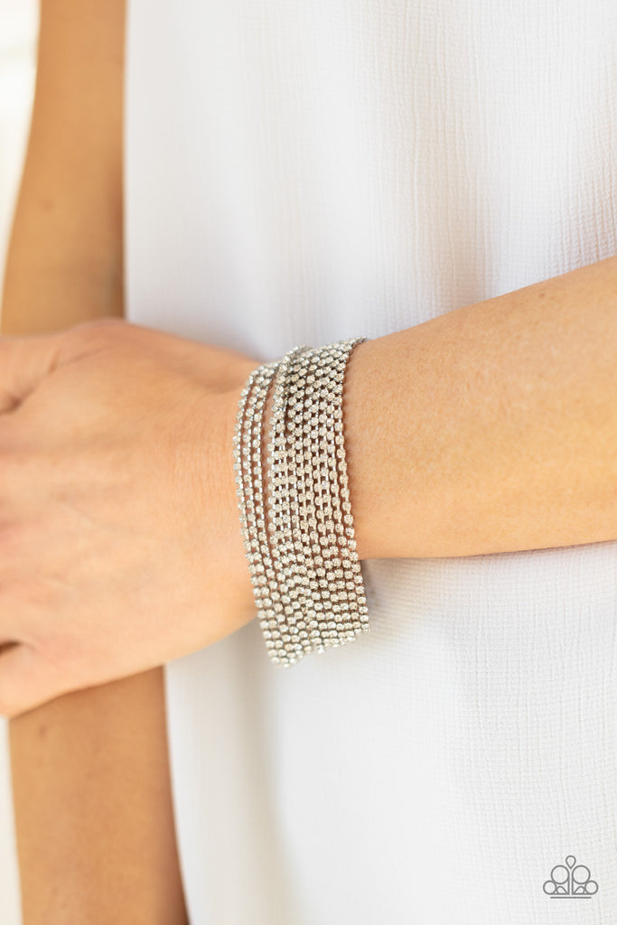 I Woke Up Like This White Bracelet - Life of the Party June 2021