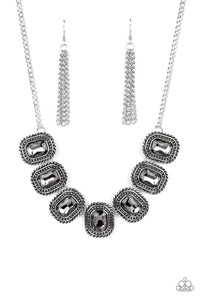Iced Iron - Silver - Paparazzi Necklace