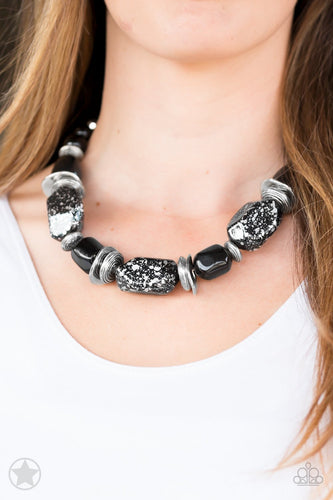 In Good Glazes Necklace Set-Black - Barbara Towles Masterson's Store