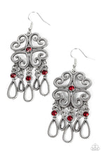 Load image into Gallery viewer, Majestic Makeover - Red - Paparazzi Earrings
