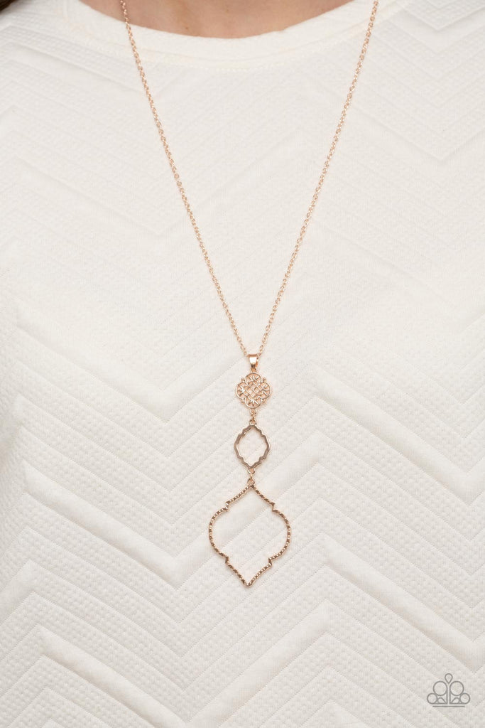 Marrakesh Mystery - Rose Gold - Paparazzi Necklace