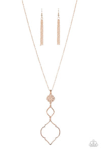 Marrakesh Mystery - Rose Gold - Paparazzi Necklace