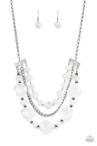 Oceanside Service Necklace White - Barbara Towles Masterson's Store