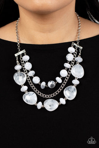 Oceanside Service Necklace White - Barbara Towles Masterson's Store