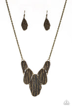 Load image into Gallery viewer, A NEW DISCOVERY - BRASS TEXTURED PLATE NECKLACE - Barbara Towles Masterson&#39;s Store
