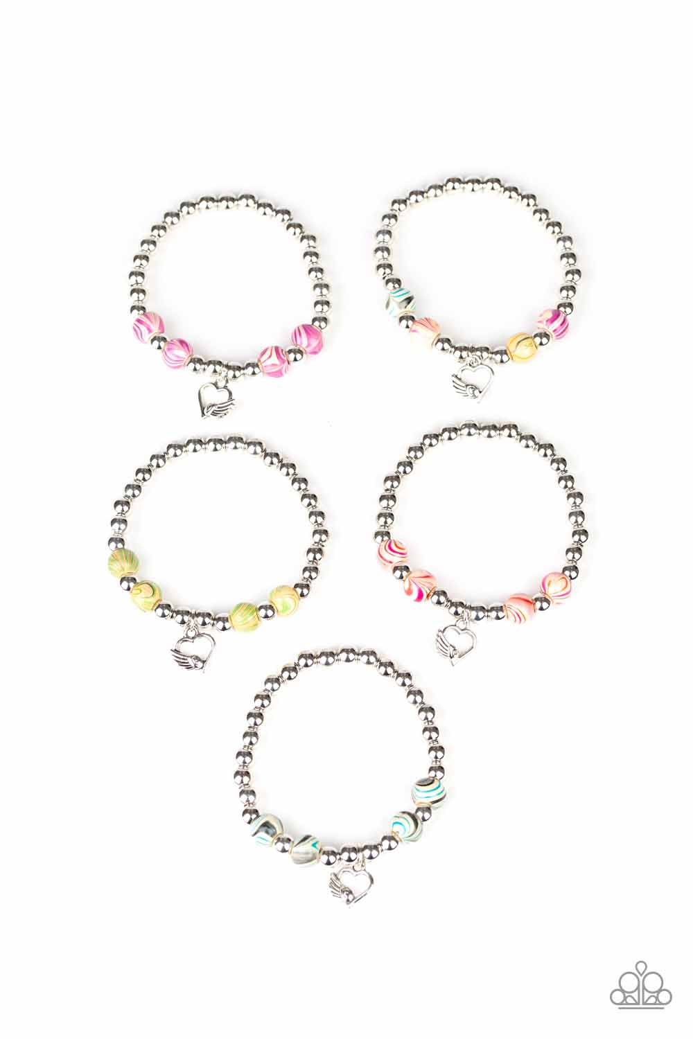 FLIRTY HEART CHARM WITH WINGS BRACELETS - Barbara Towles Masterson's Store