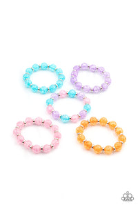 STARLET SHIMMER ICY BEADS WITH SILVER ACCENT BRACELETS - Barbara Towles Masterson's Store