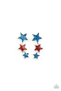 Starlet Shimmer Let Freedom Ring Iridescent Stars Earrings - Barbara Towles Masterson's Store