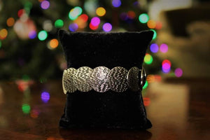RADIOACTIVE REFLECTIONS - BLACK STRETCHY BRACELET - Barbara Towles Masterson's Store