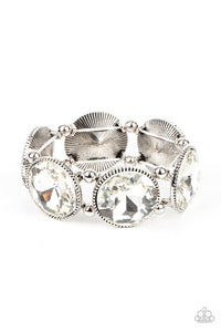 Powerhouse Hustle - White Bracelet - Life Of The Party Exclusive Oct 2021 - Barbara Towles Masterson's Store