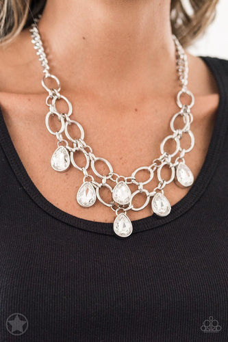 Show-Stopping Shimmer Necklace Set-White - Barbara Towles Masterson's Store