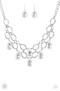 Show-Stopping Shimmer Necklace Set-White - Barbara Towles Masterson's Store
