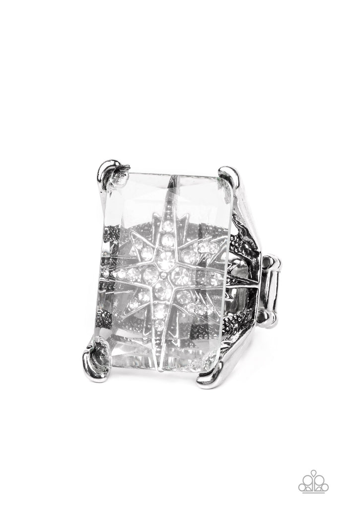 Starry Serenity - white - Paparazzi ring July 2022