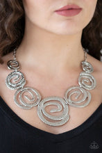 Load image into Gallery viewer, Statement Swirl Necklace Silver - Barbara Towles Masterson&#39;s Store
