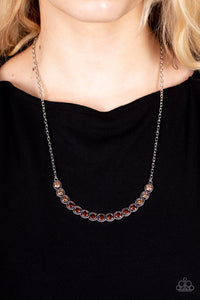 Throwing SHADES - Brown - Paparazzi Necklace