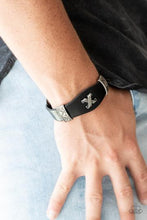 Load image into Gallery viewer, Tred Carefully Black Wrap Bracelet - Urban - Barbara Towles Masterson&#39;s Store
