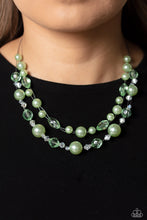Load image into Gallery viewer, Parisian Pearls - Green Paparazzi Necklace
