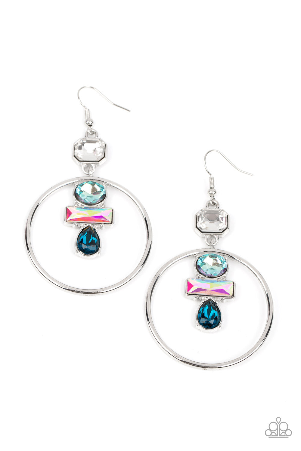 Geometric Glam Paparazzi Earrings Jewelry Life of the Party January 2023