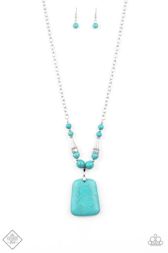 Sandstone Oasis - Blue Necklace - Barbara Towles Masterson's Store