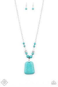 Sandstone Oasis - Blue Necklace - Barbara Towles Masterson's Store