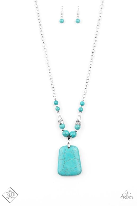 Sandstone Oasis - Blue Necklace - Barbara Towles Masterson's Store