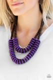 Dominican Disco Purple Necklace - Barbara Towles Masterson's Store