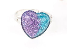 Load image into Gallery viewer, Glittery Hearts - Starlet Shimmer Rings - Barbara Towles Masterson&#39;s Store
