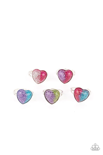 Glittery Hearts - Starlet Shimmer Rings - Barbara Towles Masterson's Store
