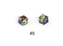 Load image into Gallery viewer, Shapes Oil Spill Earrings Starlet Shimmer - Barbara Towles Masterson&#39;s Store
