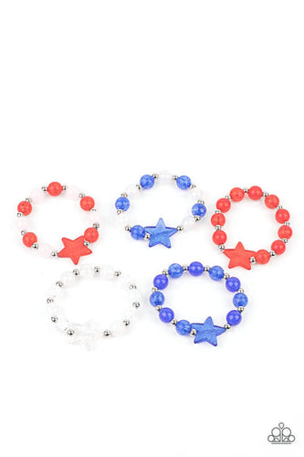 Star Bracelet Red White Blue - Starlet Shimmer - Barbara Towles Masterson's Store